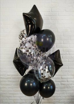 Сет гелієвих кульок "Total Black"